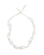 Completedworks Намисто з переробленого золота з перлами та вермелем - Артикул: P208