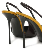 Saint Laurent Туфли-слингбэки Amalia из телячьей кожи - Артикул: 850072-1TVAN