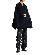 Balmain Пальто-халат из шерсти - Артикул: FF0UD265WD28