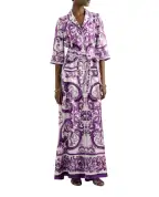 Dolce&Gabbana Платье из шелка с принтом - Артикул: F0AH2T-HI1S5