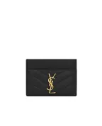Saint Laurent Визитница Cassandre из кожи - Артикул: 423291-AAA44