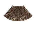 Dolce&Gabbana Дитяча спідниця з леопардовим принтом - Артикул: L5JIB8-HS7LD-S