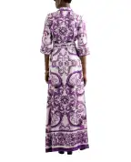 Dolce&Gabbana Платье из шелка с принтом - Артикул: F0AH2T-HI1S5