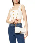 Balmain Клатч Shuffle из телячьей кожи - Артикул: GN1ON259LMTE