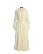 Ralph Lauren Collection Сукня Grantly Crinkle з шовку - Артикул: 290P00343001