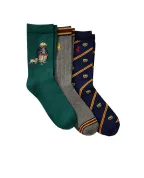 Polo Ralph Lauren Дитячі шкарпетки Polo Bear (3 пари) - Артикул: 444P03160001
