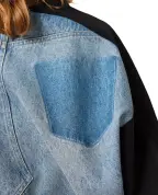 Stella McCartney Куртка джинсова в стилі Patchwork - Артикул: 6D04483SQH49