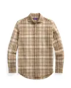 Ralph Lauren Purple Label Рубашка из льна и хлопка - Артикул: 790977158001