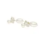 Completedworks Серьги из переработанного золота с жемчугом и цирконием - Артикул: P98