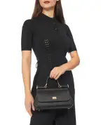 Dolce&Gabbana Кожаная сумка Sicily - Артикул: BB7652-B1001