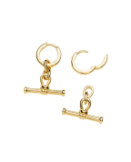 Missoma Серьги Ridge T-Bar - Артикул: TBR-G-E1-NS