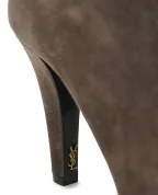 Saint Laurent Ботильоны JILL из телячьей замши - Артикул: 806674-27DAB