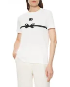 Dolce&Gabbana Футболка с вышитым логотипом - Артикул: F8V42Z-GDC6B