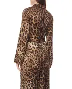 Dolce&Gabbana Пижамная рубашка из шёлка - Артикул: F5I89T-FSAXY