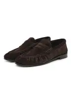 Saint Laurent Лоферы из телячьей замши - Артикул: 818908-2W5AA