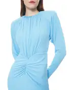 Stella McCartney Платье плиссированное с длинными рукавами - Артикул: 6A06393GU301