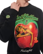 Dolce&Gabbana Свитшот с принтом и вышивкой - Артикул: G9AHSZ-G7PHG
