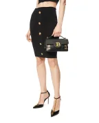 Balmain Шкіряна сумка B-Buzz Shoulder 24 - Артикул: DN1DA828LAVE