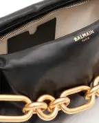 Balmain Кожаная мини-сумка Sync - Артикул: FN1AD001LBFO