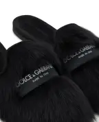 Dolce&Gabbana Шльопанці з овчини та замші - Артикул: CI0224-A9Y93