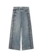 Stella McCartney Джинсы широкие на шнуровке - Артикул: 6D04563SQH47