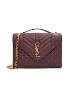 Saint Laurent Сумка Envelope Medium из овечьей кожи - Артикул: 600185-AACT7