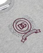 Dolce&Gabbana Детская футболка с вышивкой логотипа - Артикул: L1JTEY-G7PVA