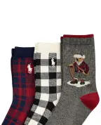 Polo Ralph Lauren Детские носки Polo Bear (3 пары) - Артикул: 443P03158001