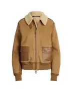 Ralph Lauren Collection Дубленка Morrison из замши и овчины - Артикул: 290P01983001