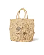 Alanui Сумка-тоут із рафії з пальмою - Артикул: LWNA011R26MAT00117OF