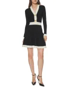Balmain В'язана міні-сукня - Артикул: FF1R9858KI64