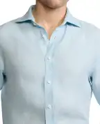 Ralph Lauren Purple Label Льняная рубашка - Артикул: 790964218006