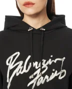 Balmain Худи с принтом логотипа и завязками - Артикул: GF1JR030BD41