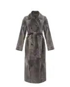 Yves Salomon Шуба двобортна з овчини - Артикул: 25WYM64230MELA