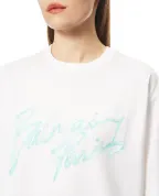 Balmain Свободная футболка с принтом Balmain Paris Brush - Артикул: GF1EG110BD41