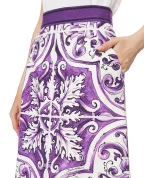 Dolce&Gabbana Спідниця з принтом майоліки - Артикул: F4CM1T-FP9AK
