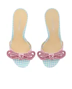 Mach&Mach Мюлі в клітку Double Bow 85 - Артикул: SS26-S0790-85-VIC-C18