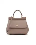 Dolce&Gabbana Кожаная сумка Sicily Medium - Артикул: BB6003-B1001