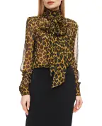 Saint Laurent Блуза из шёлка - Артикул: 851373-Y5J72