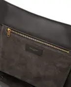 Saint Laurent Сумка-тоут Le 5 À 7 Bea з телячої замші - Артикул: 763435-008IW