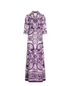 Dolce&Gabbana Платье из шелка с принтом - Артикул: F0AH2T-HI1S5