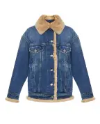 Dolce&Gabbana Куртка джинсовая с кроличим мехом - Артикул: F9S89D-G8NV4