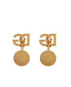 Dolce&Gabbana Сережки-кліпси з логотипом - Артикул: WER6V2-W1111