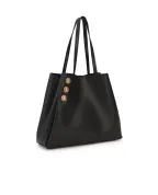 Balmain Кожаная сумка Emblème Shopping - Артикул: DN1FE836LGSR