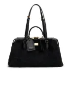 Dolce&Gabbana Сумка-тоут Vittoria з телячої шкіри та овечого хутра - Артикул: BB7844-AX911