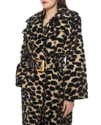 Balmain Тренч с поясом из бархата и жаккарда	 - Артикул: FF1TL180CG06