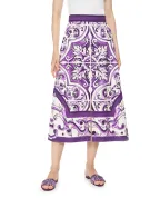 Dolce&Gabbana Спідниця з принтом майоліки - Артикул: F4CM1T-FP9AK