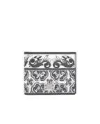 Dolce&Gabbana Шкіряний портмоне з принтом Majolica - Артикул: BP3102-AN719