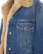 Dolce&Gabbana Куртка джинсовая с кроличим мехом - Артикул: F9S89D-G8NV4