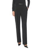Saint Laurent Вовняні штани з високою талією - Артикул: 837054-Y7B73